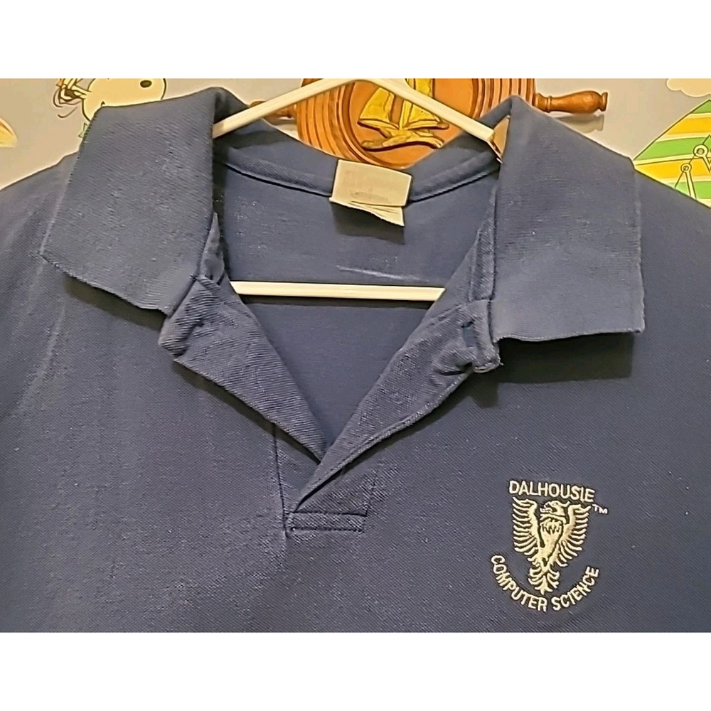 Vintage Dalhousie University Computer Science Polo Size Large Nova Scotia Canada